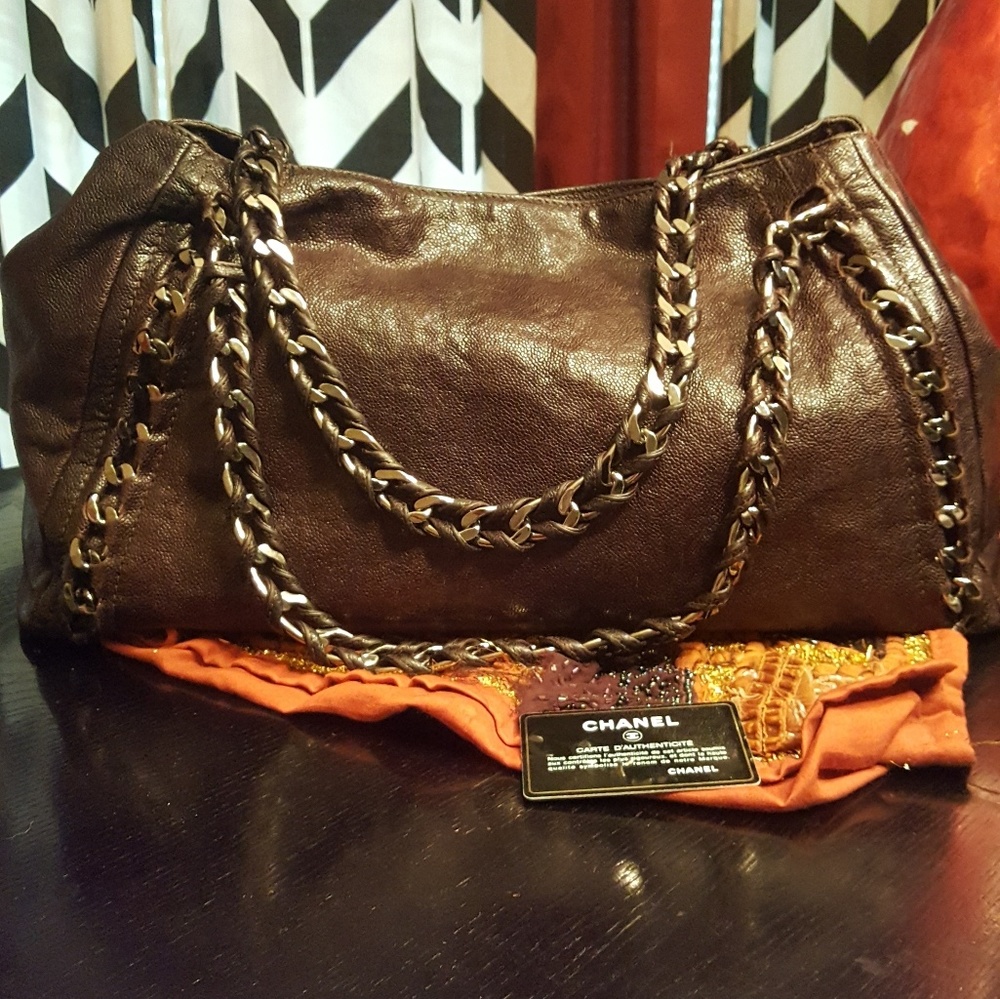 ♠️ CHANEL East West Glazed Caviar XL Luxe tote - Picture 4 of 8